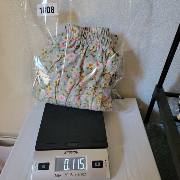 Full Circle Trends Womens Lounge Dress Sz 3X 3/4 Sleeves Green & Pink Floral - Picture 12 of 13